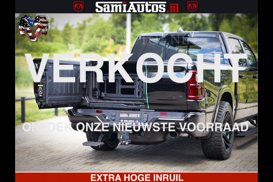 Dodge Ram 1500 Limited Night High Output 540HP 706Nm | Massage + Full Option | De Meest Luxe en Volle Pick-Up in zijn Klasse | Comfortabele Dubbele Cabine met Royale 5 Zitplaatsen | BPM vrij | Nu Leverbaar uit Voorraad | Voorraad Nr 2350 - 5181