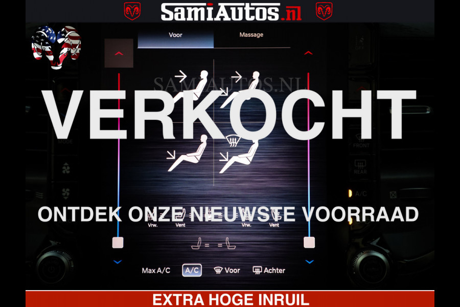 Dodge Ram 1500 Limited Night High Output 540HP 706Nm | Massage + Full Option | De Meest Luxe en Volle Pick-Up in zijn Klasse | Comfortabele Dubbele Cabine met Royale 5 Zitplaatsen | BPM vrij | Nu Leverbaar uit Voorraad | Voorraad Nr 2350 - 5181