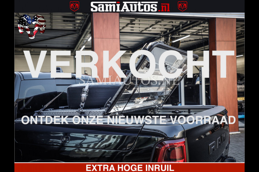 Dodge Ram 1500 Limited Night High Output 540HP 706Nm | Massage + Full Option | De Meest Luxe en Volle Pick-Up in zijn Klasse | Comfortabele Dubbele Cabine met Royale 5 Zitplaatsen | BPM vrij | Nu Leverbaar uit Voorraad | Voorraad Nr 2350 - 5181