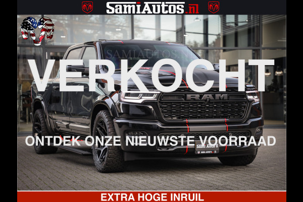 Dodge Ram 1500 540 PK Limited High Output 706Nm | Massage + Full Option | De Meest Luxe en Volle Pick-Up in zijn Klasse | Comfortabele Dubbele Cabine met Royale 5 Zitplaatsen | HULK PACK MEERPRIJS |  Voorraad Nr 2333 - 5129