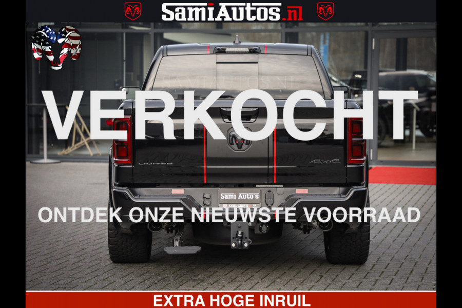 Dodge Ram 1500 540 PK Limited High Output 706Nm | Massage + Full Option | De Meest Luxe en Volle Pick-Up in zijn Klasse | Comfortabele Dubbele Cabine met Royale 5 Zitplaatsen | HULK PACK MEERPRIJS |  Voorraad Nr 2333 - 5129