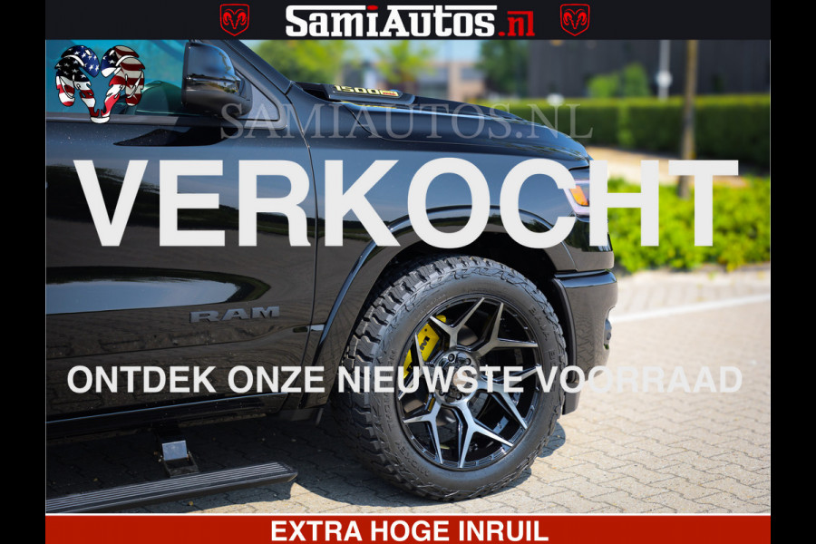 Dodge Ram 1500 Limited Night High Output 540HP 706Nm | Massage + Full Option | De Meest Luxe en Volle Pick-Up in zijn Klasse | Comfortabele Dubbele Cabine met Royale 5 Zitplaatsen | BPM vrij | Nu Leverbaar uit Voorraad | Voorraad Nr 2327 - 5407