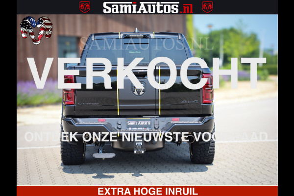 Dodge Ram 1500 Limited Night High Output 540HP 706Nm | Massage + Full Option | De Meest Luxe en Volle Pick-Up in zijn Klasse | Comfortabele Dubbele Cabine met Royale 5 Zitplaatsen | BPM vrij | Nu Leverbaar uit Voorraad | Voorraad Nr 2327 - 5407
