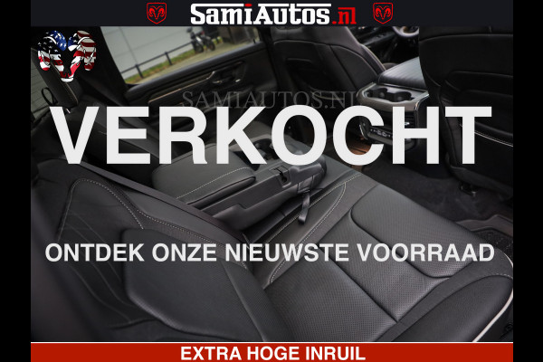 Dodge Ram 1500 Limited Night High Output 540HP 706Nm | Massage + Full Option | De Meest Luxe en Volle Pick-Up in zijn Klasse | Comfortabele Dubbele Cabine met Royale 5 Zitplaatsen | BPM vrij | Nu Leverbaar uit Voorraad | Voorraad Nr 2327 - 5407