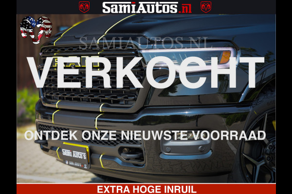 Dodge Ram 1500 Limited Night High Output 540HP 706Nm | Massage + Full Option | De Meest Luxe en Volle Pick-Up in zijn Klasse | Comfortabele Dubbele Cabine met Royale 5 Zitplaatsen | BPM vrij | Nu Leverbaar uit Voorraad | Voorraad Nr 2327 - 5407