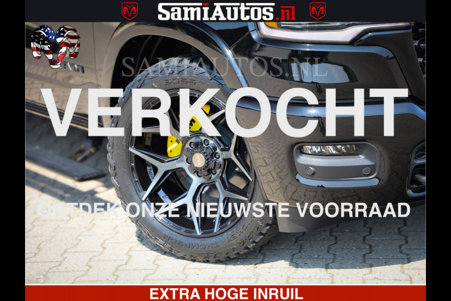 Dodge Ram 1500 Limited Night High Output 540HP 706Nm | Massage + Full Option | De Meest Luxe en Volle Pick-Up in zijn Klasse | Comfortabele Dubbele Cabine met Royale 5 Zitplaatsen | BPM vrij | Nu Leverbaar uit Voorraad | Voorraad Nr 2327 - 5407