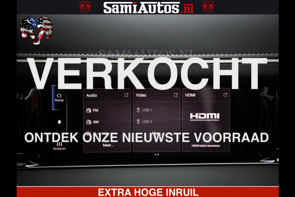 Dodge Ram 1500 Limited Night High Output 540HP 706Nm | Massage + Full Option | De Meest Luxe en Volle Pick-Up in zijn Klasse | Comfortabele Dubbele Cabine met Royale 5 Zitplaatsen | BPM vrij | Nu Leverbaar uit Voorraad | Voorraad Nr 2327 - 5407