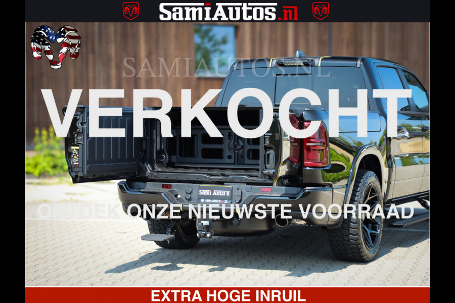 Dodge Ram 1500 Limited Night High Output 540HP 706Nm | Massage + Full Option | De Meest Luxe en Volle Pick-Up in zijn Klasse | Comfortabele Dubbele Cabine met Royale 5 Zitplaatsen | BPM vrij | Nu Leverbaar uit Voorraad | Voorraad Nr 2327 - 5407