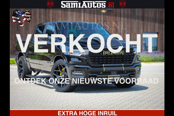 Dodge Ram 1500 Limited Night High Output 540HP 706Nm | Massage + Full Option | De Meest Luxe en Volle Pick-Up in zijn Klasse | Comfortabele Dubbele Cabine met Royale 5 Zitplaatsen | BPM vrij | Nu Leverbaar uit Voorraad | Voorraad Nr 2327 - 5407