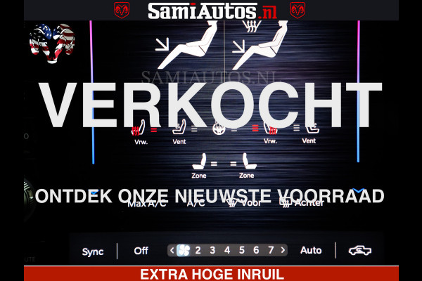 Dodge Ram 1500 Limited Night High Output 540HP 706Nm | Massage + Full Option | De Meest Luxe en Volle Pick-Up in zijn Klasse | Comfortabele Dubbele Cabine met Royale 5 Zitplaatsen | BPM vrij | Nu Leverbaar uit Voorraad | Voorraad Nr 2327 - 5407