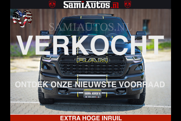 Dodge Ram 1500 Limited Night High Output 540HP 706Nm | Massage + Full Option | De Meest Luxe en Volle Pick-Up in zijn Klasse | Comfortabele Dubbele Cabine met Royale 5 Zitplaatsen | BPM vrij | Nu Leverbaar uit Voorraad | Voorraad Nr 2327 - 5407