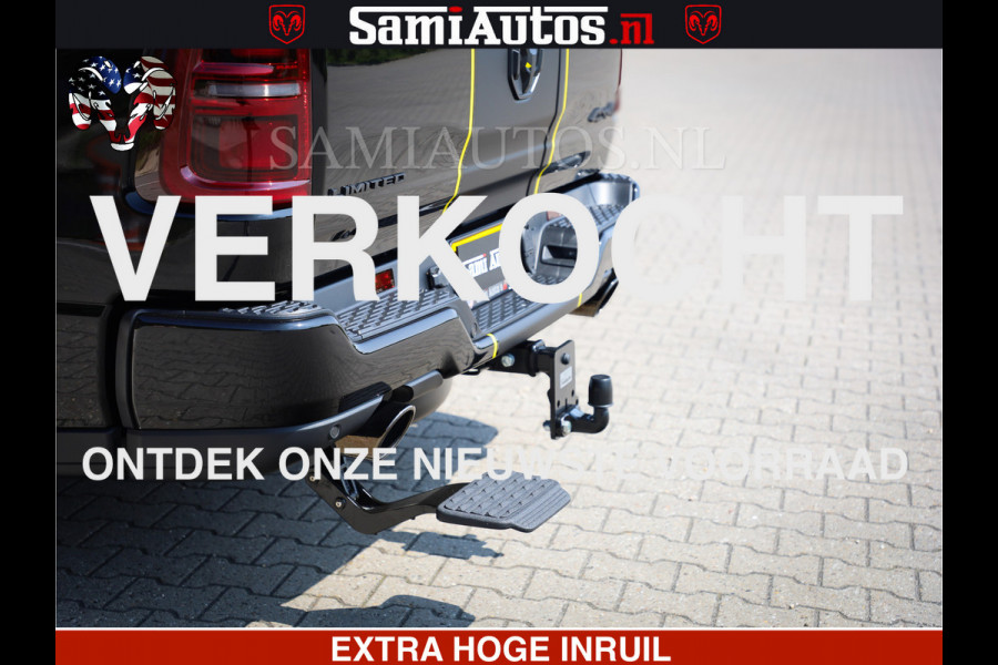 Dodge Ram 1500 Limited Night High Output 540HP 706Nm | Massage + Full Option | De Meest Luxe en Volle Pick-Up in zijn Klasse | Comfortabele Dubbele Cabine met Royale 5 Zitplaatsen | BPM vrij | Nu Leverbaar uit Voorraad | Voorraad Nr 2327 - 5407