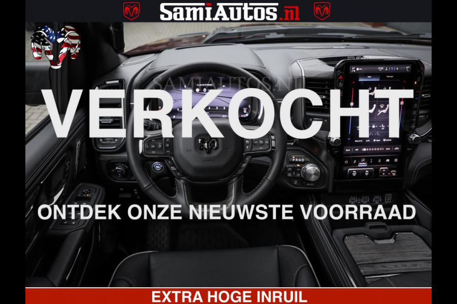 Dodge Ram 1500 Limited Night High Output 540HP 706Nm | Massage + Full Option | De Meest Luxe en Volle Pick-Up in zijn Klasse | Comfortabele Dubbele Cabine met Royale 5 Zitplaatsen | BPM vrij | Nu Leverbaar uit Voorraad | Voorraad Nr 2327 - 5407