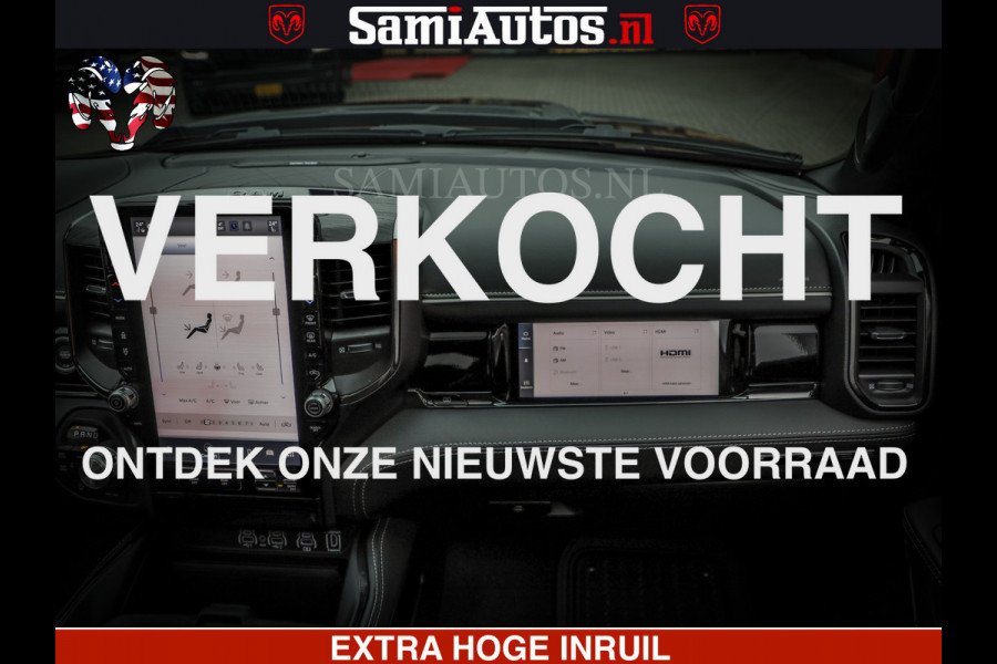Dodge Ram 1500 Limited Night High Output 540HP 706Nm | Massage + Full Option | De Meest Luxe en Volle Pick-Up in zijn Klasse | Comfortabele Dubbele Cabine met Royale 5 Zitplaatsen | BPM vrij | Nu Leverbaar uit Voorraad | Voorraad Nr 2327 - 5407