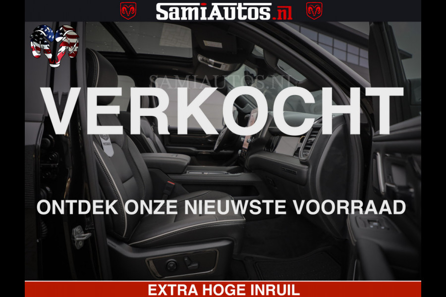 Dodge Ram 1500 Limited Night High Output 540HP 706Nm | Massage + Full Option | De Meest Luxe en Volle Pick-Up in zijn Klasse | Comfortabele Dubbele Cabine met Royale 5 Zitplaatsen | BPM vrij | Nu Leverbaar uit Voorraad | Voorraad Nr 2327 - 5407