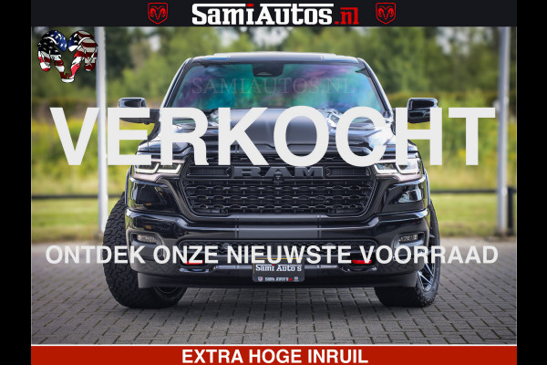 Dodge Ram 1500 Limited Night High Output 540HP 706Nm | Massage + Full Option | De Meest Luxe en Volle Pick-Up in zijn Klasse | Comfortabele Dubbele Cabine met Royale 5 Zitplaatsen | BPM vrij | Nu Leverbaar uit Voorraad | Voorraad Nr 2367 - 5430