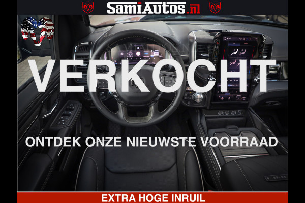 Dodge Ram 1500 Limited Night High Output 540HP 706Nm | Massage + Full Option | De Meest Luxe en Volle Pick-Up in zijn Klasse | Comfortabele Dubbele Cabine met Royale 5 Zitplaatsen | BPM vrij | Nu Leverbaar uit Voorraad | Voorraad Nr 2367 - 5430