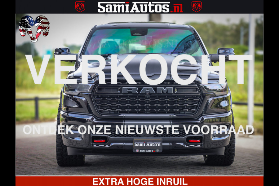 Dodge Ram 1500 Limited Night High Output 540HP 706Nm | Massage + Full Option | De Meest Luxe en Volle Pick-Up in zijn Klasse | Comfortabele Dubbele Cabine met Royale 5 Zitplaatsen | BPM vrij | Nu Leverbaar uit Voorraad | Voorraad Nr 2367 - 5430