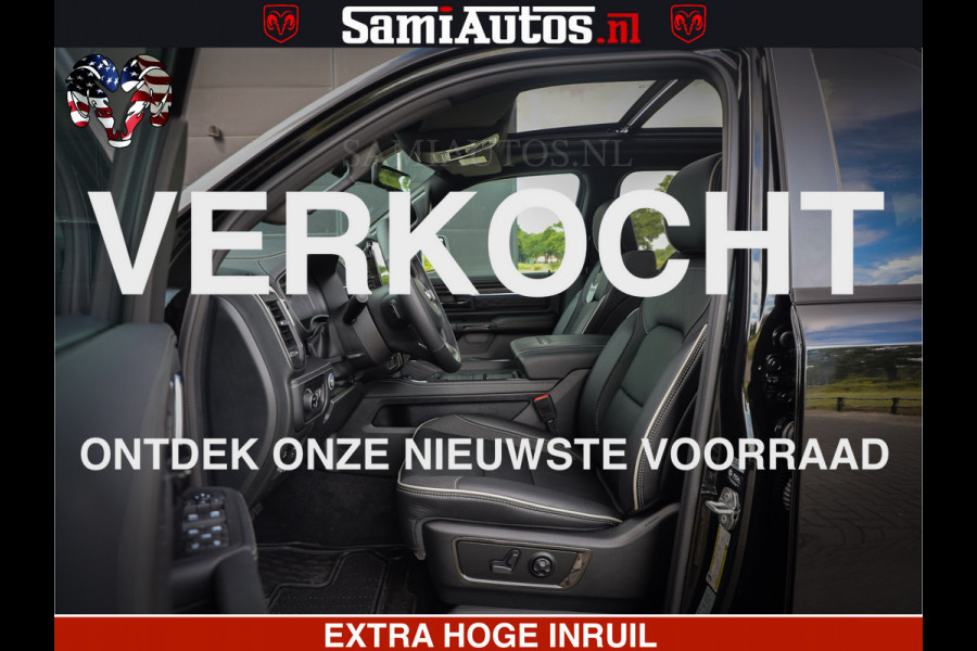 Dodge Ram 1500 Limited Night High Output 540HP 706Nm | Massage + Full Option | De Meest Luxe en Volle Pick-Up in zijn Klasse | Comfortabele Dubbele Cabine met Royale 5 Zitplaatsen | BPM vrij | Nu Leverbaar uit Voorraad | Voorraad Nr 2367 - 5430