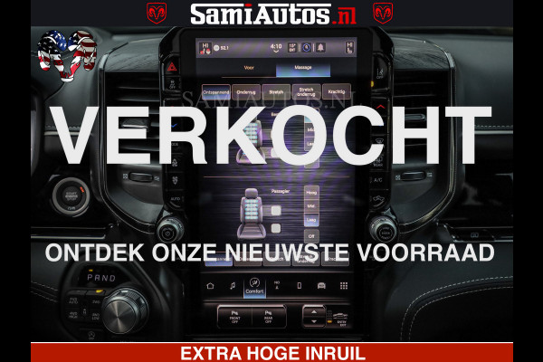 Dodge Ram 1500 Limited Night High Output 540HP 706Nm | Massage + Full Option | De Meest Luxe en Volle Pick-Up in zijn Klasse | Comfortabele Dubbele Cabine met Royale 5 Zitplaatsen | BPM vrij | Nu Leverbaar uit Voorraad | Voorraad Nr 2367 - 5430
