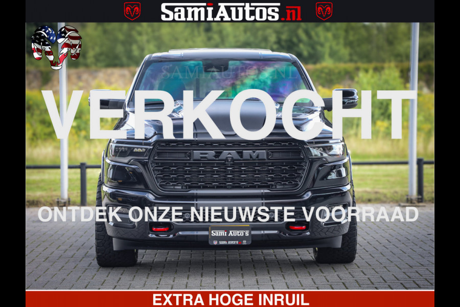 Dodge Ram 1500 Limited Night High Output 540HP 706Nm | Massage + Full Option | De Meest Luxe en Volle Pick-Up in zijn Klasse | Comfortabele Dubbele Cabine met Royale 5 Zitplaatsen | BPM vrij | Nu Leverbaar uit Voorraad | Voorraad Nr 2367 - 5430