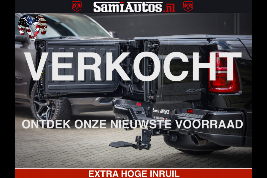 Dodge Ram 1500 Limited Night High Output 540HP 706Nm | Massage + Full Option | De Meest Luxe en Volle Pick-Up in zijn Klasse | Comfortabele Dubbele Cabine met Royale 5 Zitplaatsen | BPM vrij | Nu Leverbaar uit Voorraad | Voorraad Nr 2367 - 5430