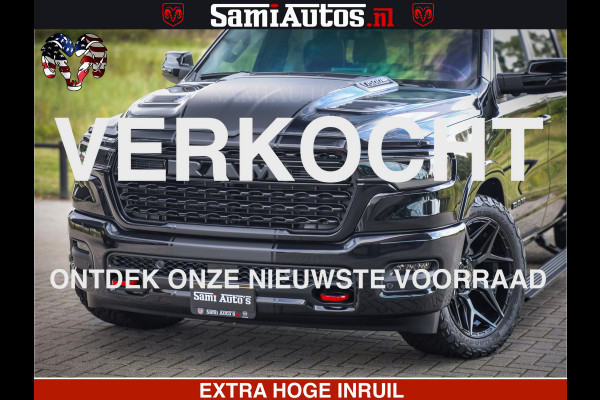 Dodge Ram 1500 Limited Night High Output 540HP 706Nm | Massage + Full Option | De Meest Luxe en Volle Pick-Up in zijn Klasse | Comfortabele Dubbele Cabine met Royale 5 Zitplaatsen | BPM vrij | Nu Leverbaar uit Voorraad | Voorraad Nr 2367 - 5430