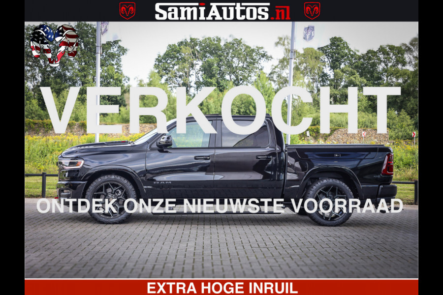 Dodge Ram 1500 Limited Night High Output 540HP 706Nm | Massage + Full Option | De Meest Luxe en Volle Pick-Up in zijn Klasse | Comfortabele Dubbele Cabine met Royale 5 Zitplaatsen | BPM vrij | Nu Leverbaar uit Voorraad | Voorraad Nr 2367 - 5430
