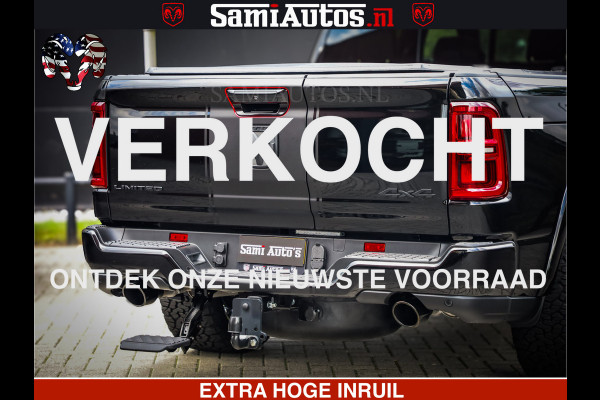 Dodge Ram 1500 Limited Night High Output 540HP 706Nm | Massage + Full Option | De Meest Luxe en Volle Pick-Up in zijn Klasse | Comfortabele Dubbele Cabine met Royale 5 Zitplaatsen | BPM vrij | Nu Leverbaar uit Voorraad | Voorraad Nr 2367 - 5430