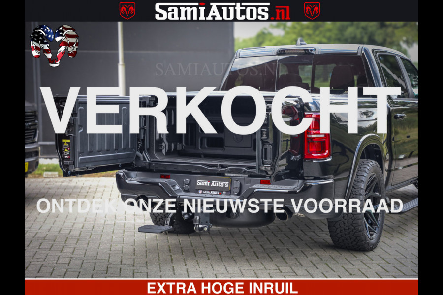 Dodge Ram 1500 Limited Night High Output 540HP 706Nm | Massage + Full Option | De Meest Luxe en Volle Pick-Up in zijn Klasse | Comfortabele Dubbele Cabine met Royale 5 Zitplaatsen | BPM vrij | Nu Leverbaar uit Voorraad | Voorraad Nr 2367 - 5430