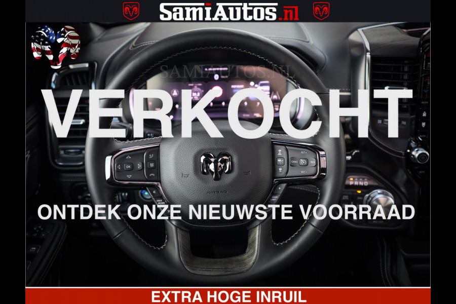 Dodge Ram 1500 Limited Night High Output 540HP 706Nm | Massage + Full Option | De Meest Luxe en Volle Pick-Up in zijn Klasse | Comfortabele Dubbele Cabine met Royale 5 Zitplaatsen | BPM vrij | Nu Leverbaar uit Voorraad | Voorraad Nr 2367 - 5430