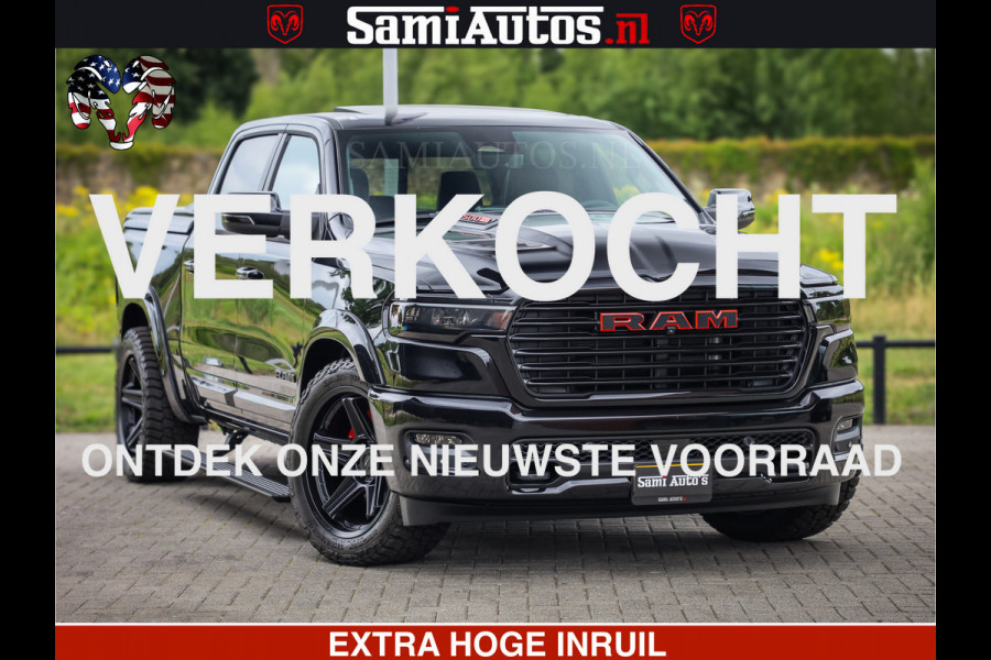 Dodge Ram 1500 Night Premium | Full Option | De Meest Luxe Pick-Up in zijn Klasse | Comfortabele Dubbele Cabine met Royale 5 Zitplaatsen | BPM vrij | Nu Leverbaar uit Voorraad | Voorraad Nr 2282 - 3332
