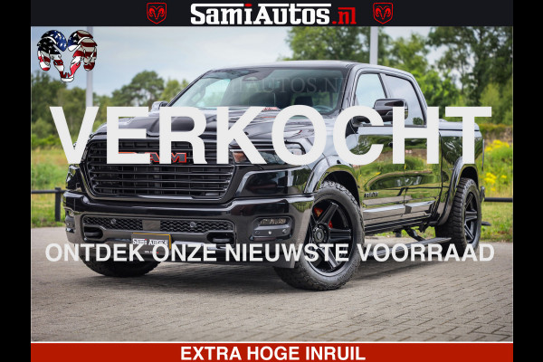 Dodge Ram 1500 Night Premium | Full Option | De Meest Luxe Pick-Up in zijn Klasse | Comfortabele Dubbele Cabine met Royale 5 Zitplaatsen | BPM vrij | Nu Leverbaar uit Voorraad | Voorraad Nr 2282 - 3332