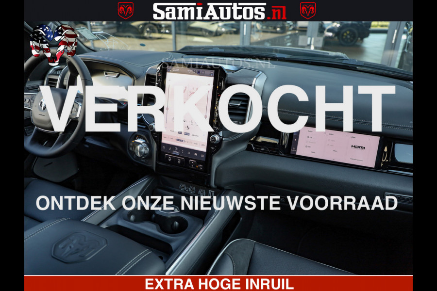 Dodge Ram 1500 Night Premium | Full Option | De Meest Luxe Pick-Up in zijn Klasse | Comfortabele Dubbele Cabine met Royale 5 Zitplaatsen | BPM vrij | Nu Leverbaar uit Voorraad | Voorraad Nr 2282 - 3332