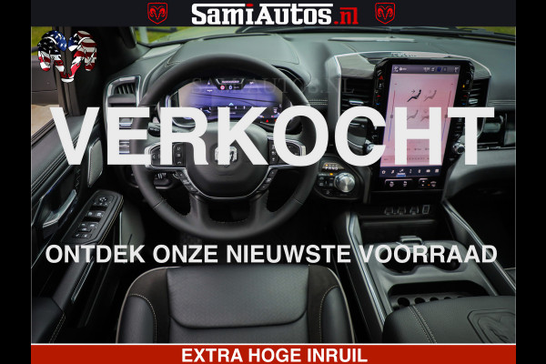 Dodge Ram 1500 Night Premium | Full Option | De Meest Luxe Pick-Up in zijn Klasse | Comfortabele Dubbele Cabine met Royale 5 Zitplaatsen | BPM vrij | Nu Leverbaar uit Voorraad | Voorraad Nr 2282 - 3332