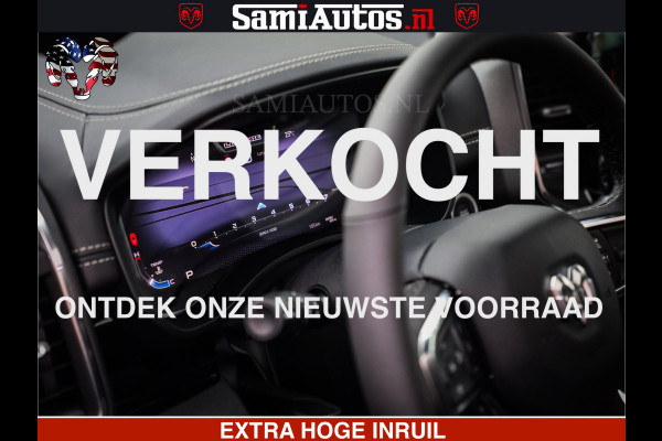 Dodge Ram 1500 Night Premium | Full Option | De Meest Luxe Pick-Up in zijn Klasse | Comfortabele Dubbele Cabine met Royale 5 Zitplaatsen | BPM vrij | Nu Leverbaar uit Voorraad | Voorraad Nr 2282 - 3332