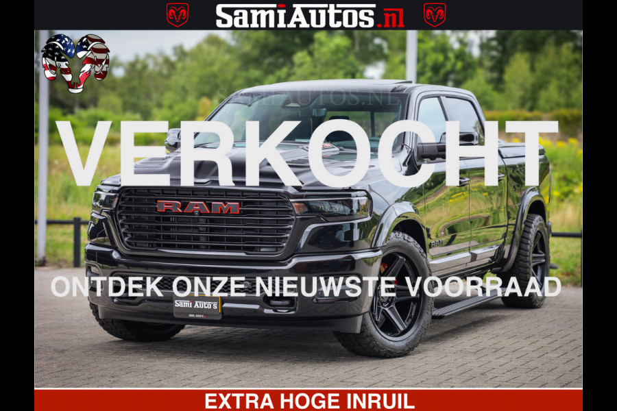 Dodge Ram 1500 Night Premium | Full Option | De Meest Luxe Pick-Up in zijn Klasse | Comfortabele Dubbele Cabine met Royale 5 Zitplaatsen | BPM vrij | Nu Leverbaar uit Voorraad | Voorraad Nr 2282 - 3332