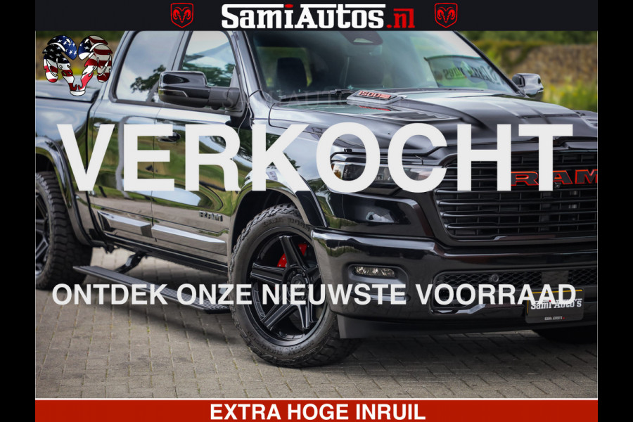 Dodge Ram 1500 Night Premium | Full Option | De Meest Luxe Pick-Up in zijn Klasse | Comfortabele Dubbele Cabine met Royale 5 Zitplaatsen | BPM vrij | Nu Leverbaar uit Voorraad | Voorraad Nr 2282 - 3332