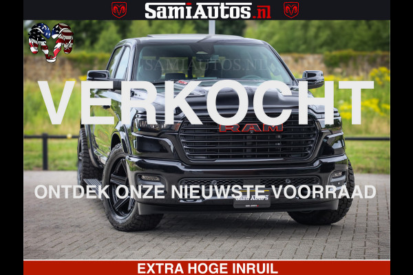 Dodge Ram 1500 Night Premium | Full Option | De Meest Luxe Pick-Up in zijn Klasse | Comfortabele Dubbele Cabine met Royale 5 Zitplaatsen | BPM vrij | Nu Leverbaar uit Voorraad | Voorraad Nr 2282 - 3332