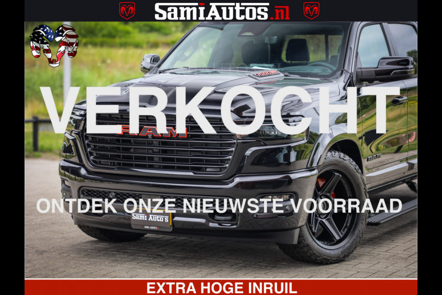 Dodge Ram 1500 Night Premium | Full Option | De Meest Luxe Pick-Up in zijn Klasse | Comfortabele Dubbele Cabine met Royale 5 Zitplaatsen | BPM vrij | Nu Leverbaar uit Voorraad | Voorraad Nr 2282 - 3332