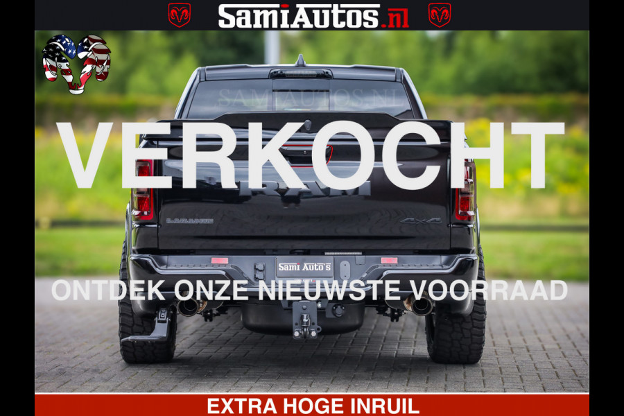 Dodge Ram 1500 Night Premium | Full Option | De Meest Luxe Pick-Up in zijn Klasse | Comfortabele Dubbele Cabine met Royale 5 Zitplaatsen | BPM vrij | Nu Leverbaar uit Voorraad | Voorraad Nr 2282 - 3332