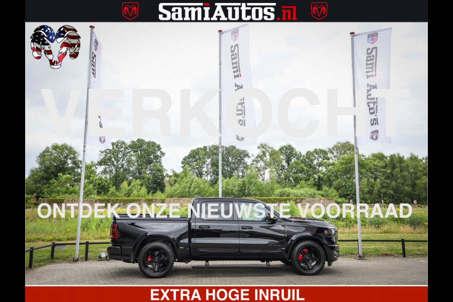 Dodge Ram 1500 Night Premium | Full Option | De Meest Luxe Pick-Up in zijn Klasse | Comfortabele Dubbele Cabine met Royale 5 Zitplaatsen | BPM vrij | Nu Leverbaar uit Voorraad | Voorraad Nr 2282 - 3332