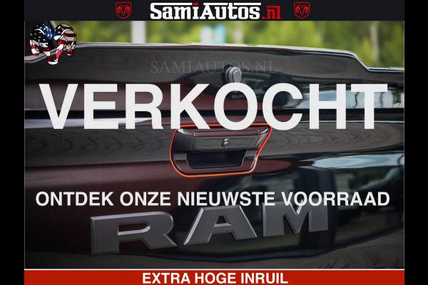 Dodge Ram 1500 Night Premium | Full Option | De Meest Luxe Pick-Up in zijn Klasse | Comfortabele Dubbele Cabine met Royale 5 Zitplaatsen | BPM vrij | Nu Leverbaar uit Voorraad | Voorraad Nr 2282 - 3332