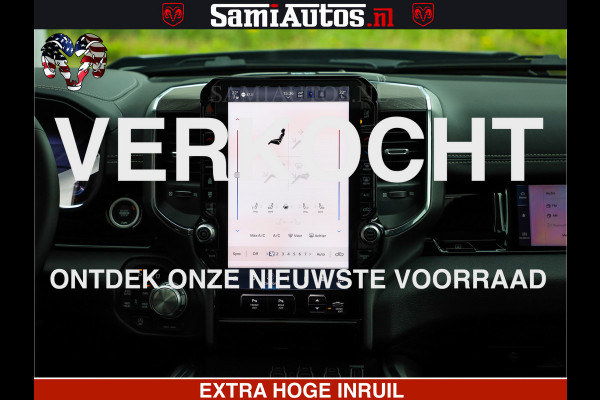 Dodge Ram 1500 Night Premium | Full Option | De Meest Luxe Pick-Up in zijn Klasse | Comfortabele Dubbele Cabine met Royale 5 Zitplaatsen | BPM vrij | Nu Leverbaar uit Voorraad | Voorraad Nr 2282 - 3332