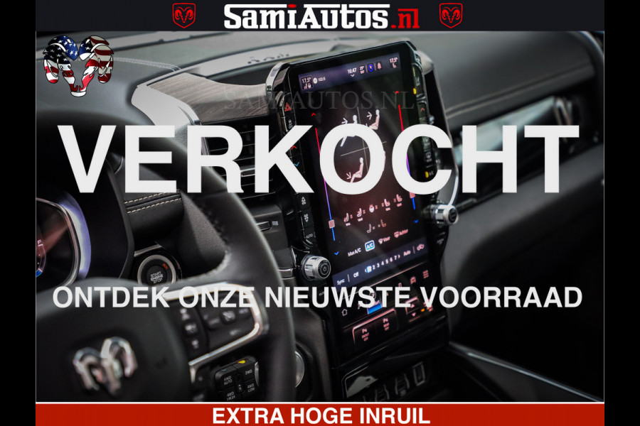 Dodge Ram 1500 Night Premium | Full Option | De Meest Luxe Pick-Up in zijn Klasse | Comfortabele Dubbele Cabine met Royale 5 Zitplaatsen | BPM vrij | Nu Leverbaar uit Voorraad | Voorraad Nr 2282 - 3332