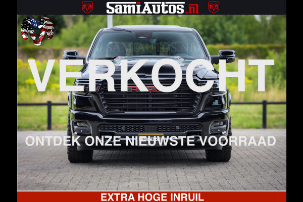 Dodge Ram 1500 Night Premium | Full Option | De Meest Luxe Pick-Up in zijn Klasse | Comfortabele Dubbele Cabine met Royale 5 Zitplaatsen | BPM vrij | Nu Leverbaar uit Voorraad | Voorraad Nr 2282 - 3332
