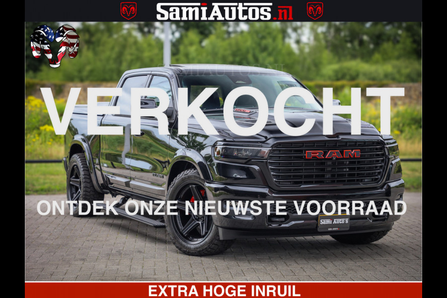 Dodge Ram 1500 Night Premium | Full Option | De Meest Luxe Pick-Up in zijn Klasse | Comfortabele Dubbele Cabine met Royale 5 Zitplaatsen | BPM vrij | Nu Leverbaar uit Voorraad | Voorraad Nr 2282 - 3332