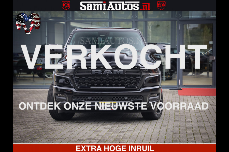 Dodge Ram 1500 Limited Demo Night High Output 540HP 706Nm | Massage + Full Option | De Meest Luxe en Volle Pick-Up in zijn Klasse | Comfortabele Dubbele Cabine met Royale 5 Zitplaatsen | BPM vrij | Nu Leverbaar uit Voorraad | Voorraad Nr 2263 - V76JVF