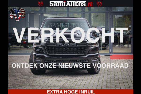 Dodge Ram 1500 Limited Demo Night High Output 540HP 706Nm | Massage + Full Option | De Meest Luxe en Volle Pick-Up in zijn Klasse | Comfortabele Dubbele Cabine met Royale 5 Zitplaatsen | BPM vrij | Nu Leverbaar uit Voorraad | Voorraad Nr 2263 - V76JVF