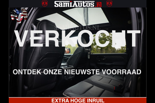 Dodge Ram 1500 Limited Demo Night High Output 540HP 706Nm | Massage + Full Option | De Meest Luxe en Volle Pick-Up in zijn Klasse | Comfortabele Dubbele Cabine met Royale 5 Zitplaatsen | BPM vrij | Nu Leverbaar uit Voorraad | Voorraad Nr 2263 - V76JVF